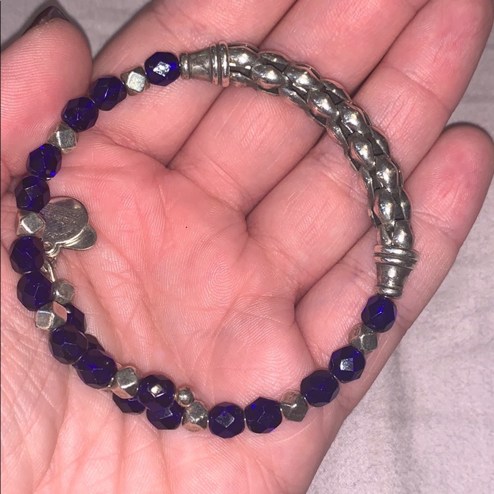 Alex and Ani Blue Beaded Bracelet